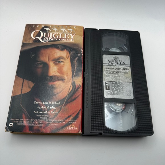 MGM/UA Home Video Other - Quigley Down Under VHS Tom Selleck Alan Rickman 1990 Western MGM/UA M902173